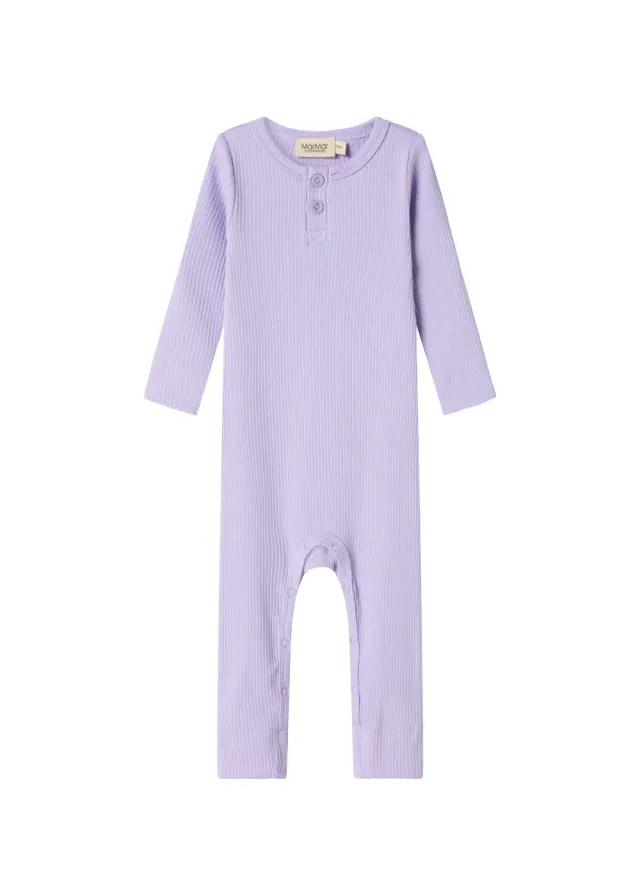 MarMar Copenhagen Rompy heldragt Soft Lavender rib