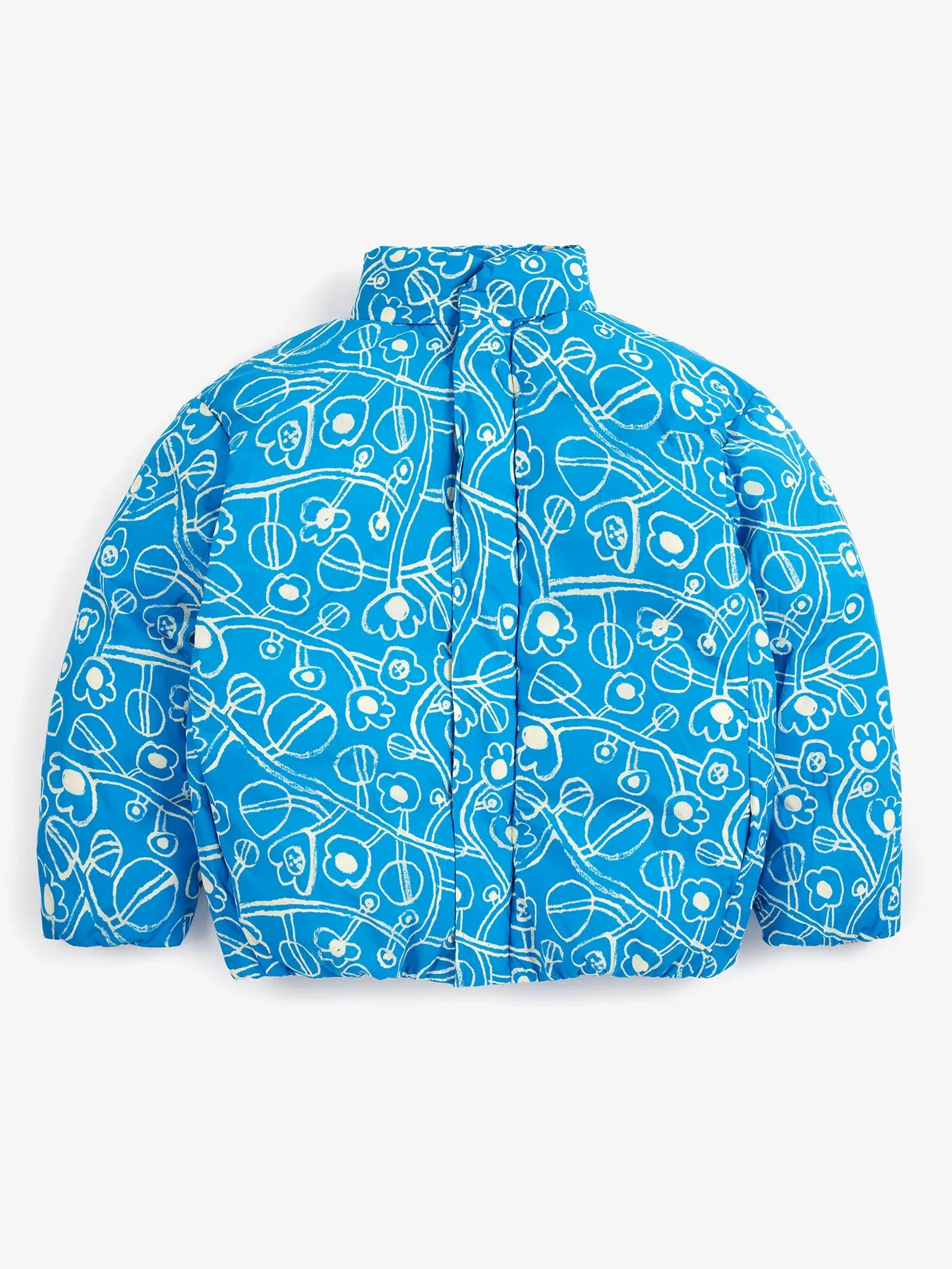 Bobo Choses Sketchy Flowers All Over anorak blå 6-7 år genbrug