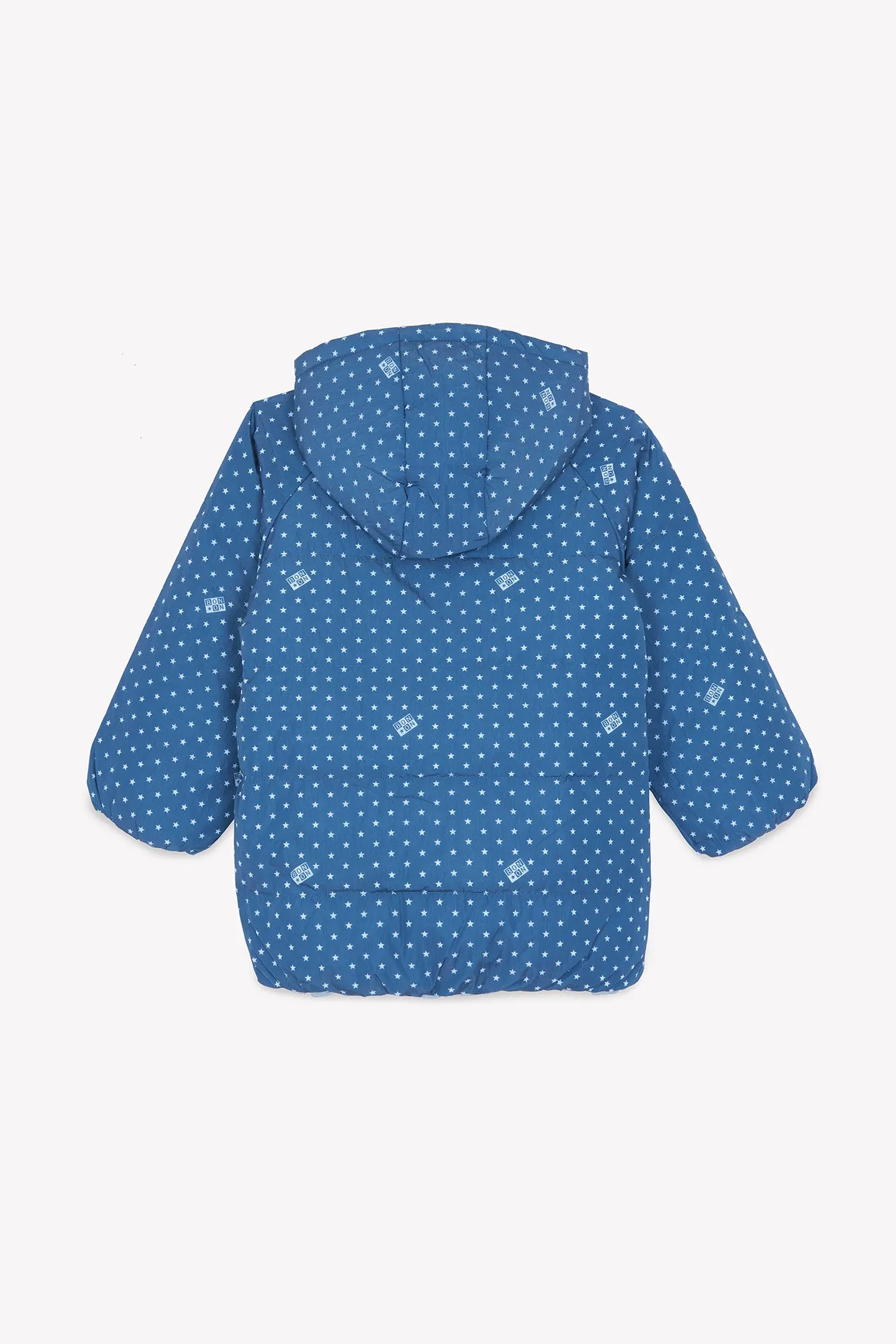 Bonton Paul dynejakke blue sea stjerner hætte