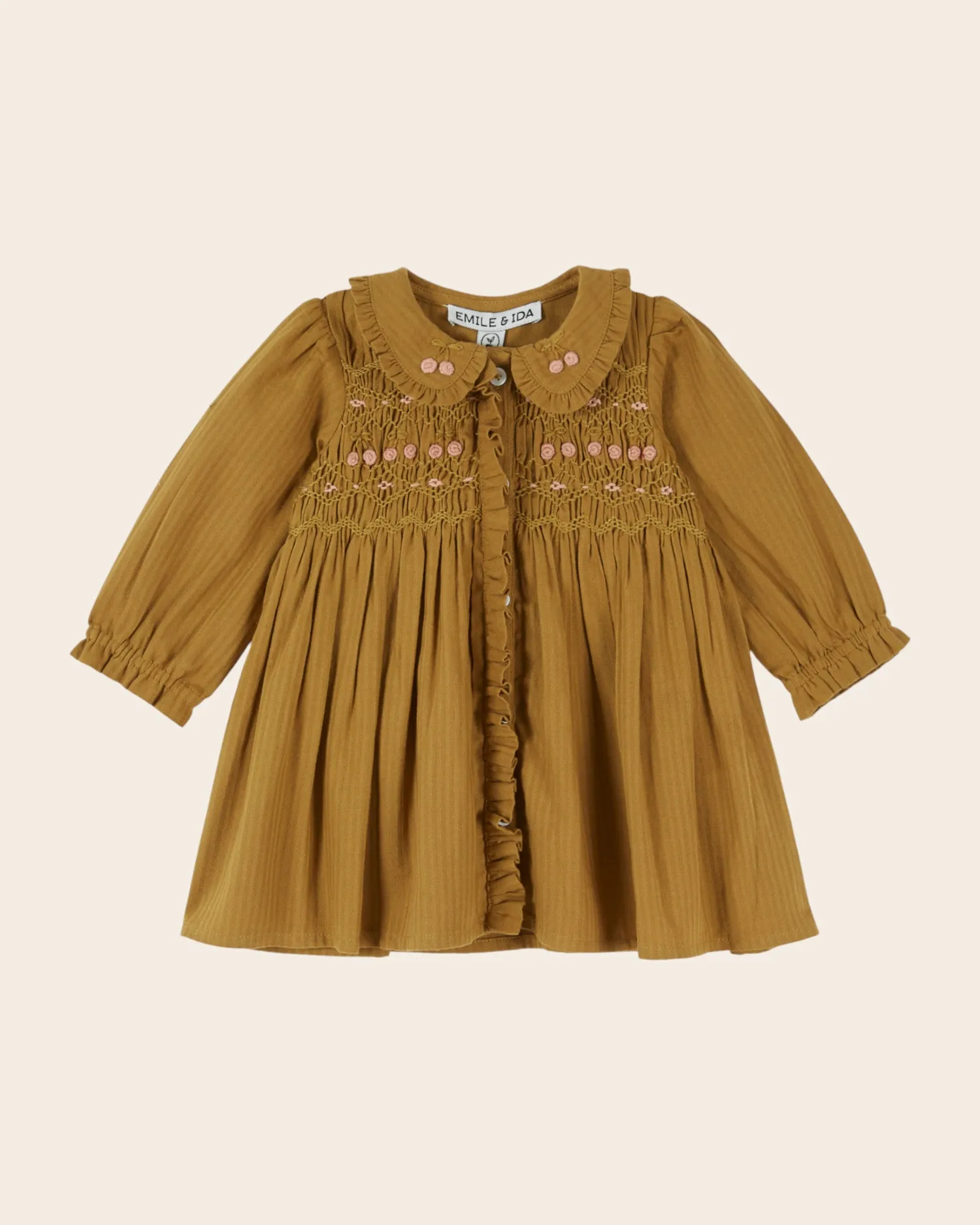 Emile et Ida Artichaut kjole oliven smock