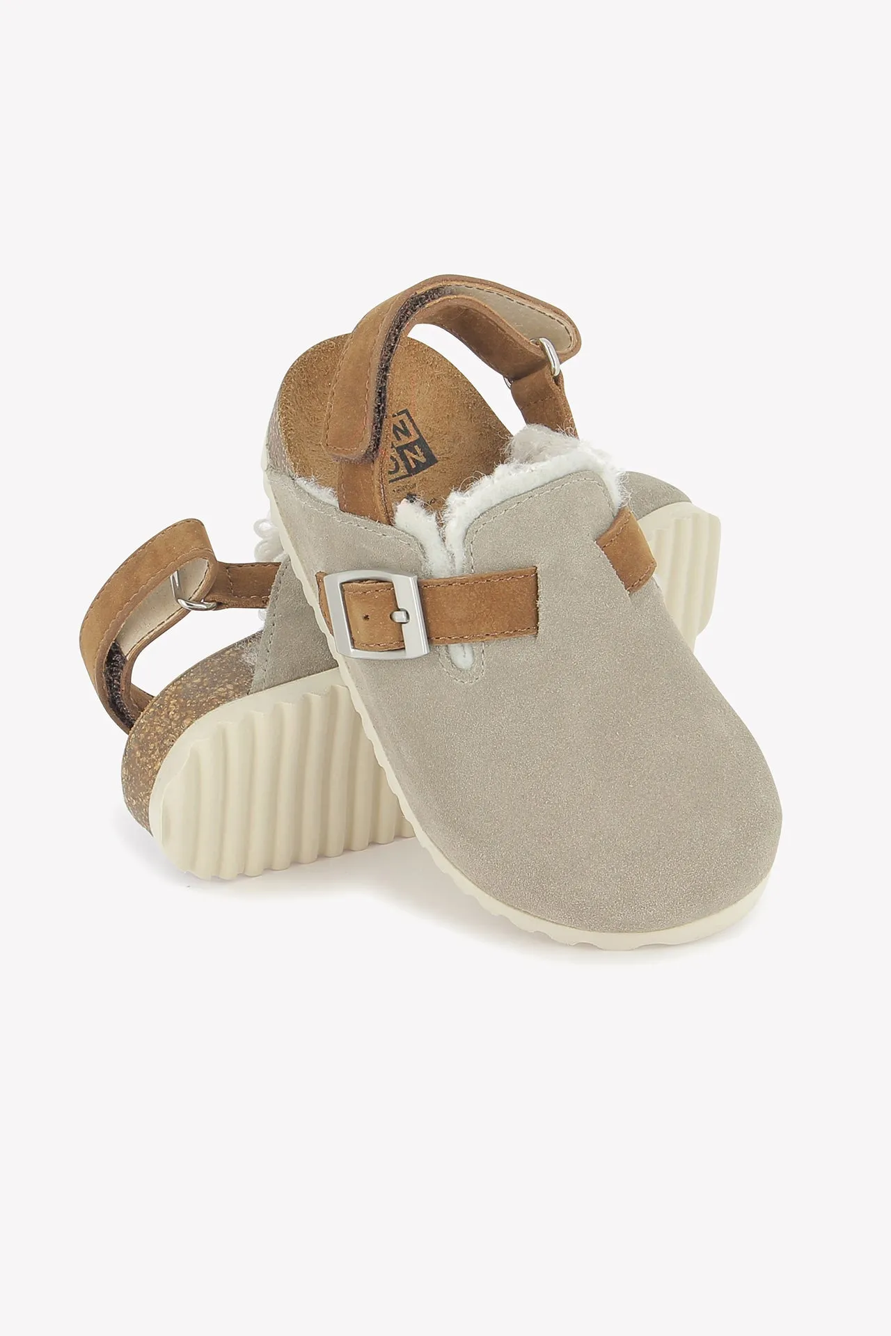 Bonton Luv Gris tøfler grå foret