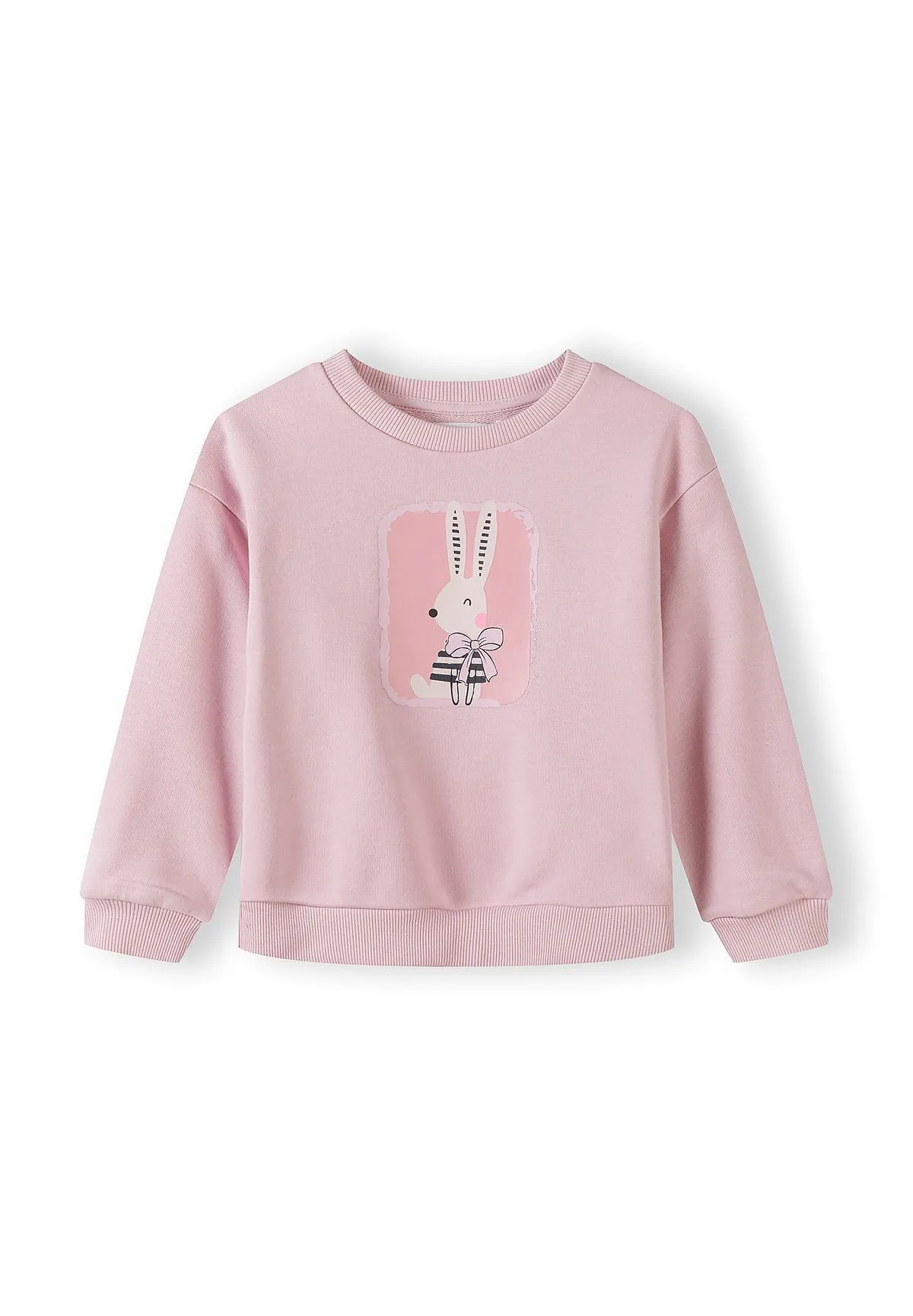 Minoti 44733 sweatshirt 2-pak rosa beige pige
