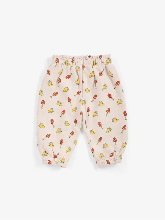 Bobo Choses Mush Monster Duo joggingbukser offwhite økologisk