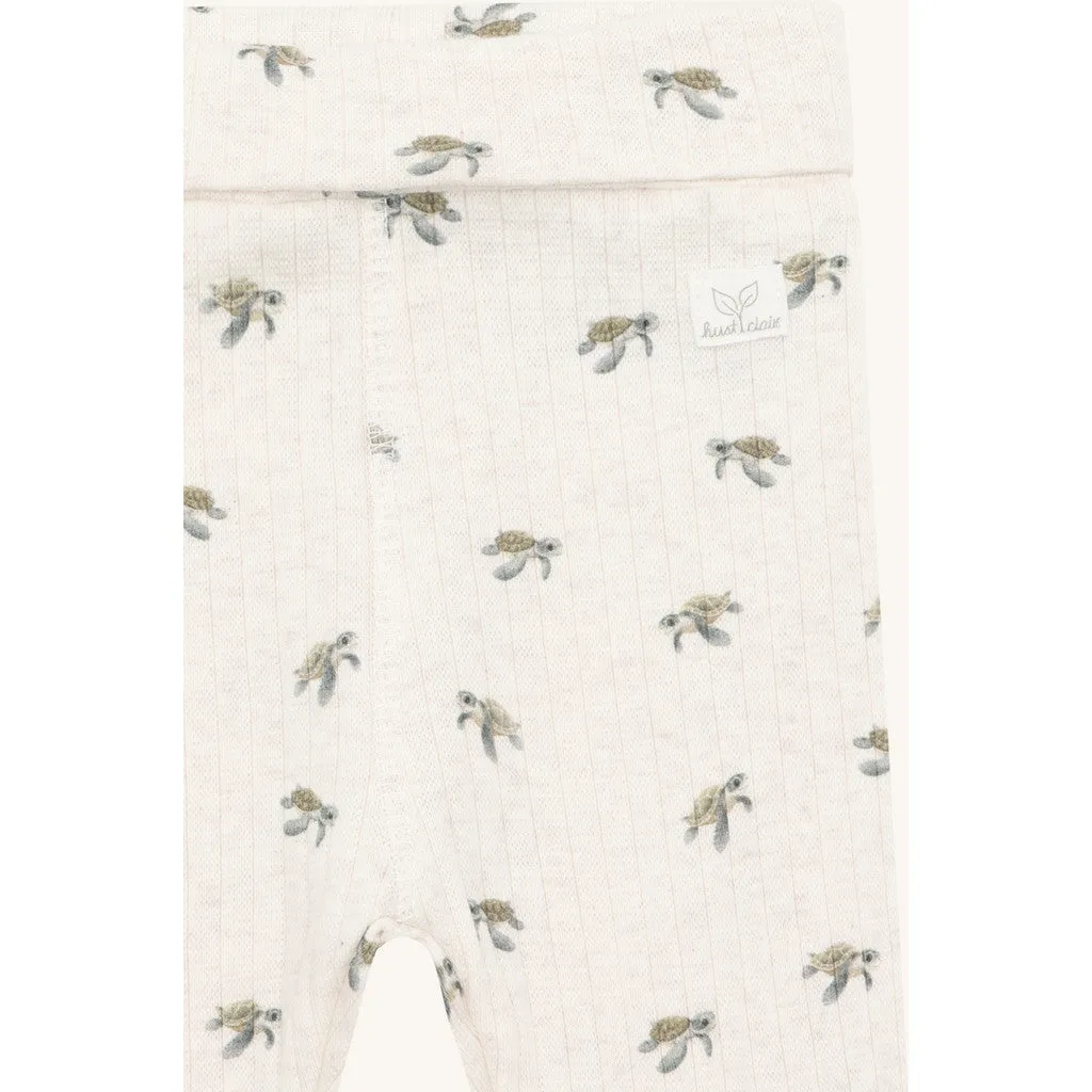 Hust & Claire Luca Animals leggings Iceberg økologisk bomuld