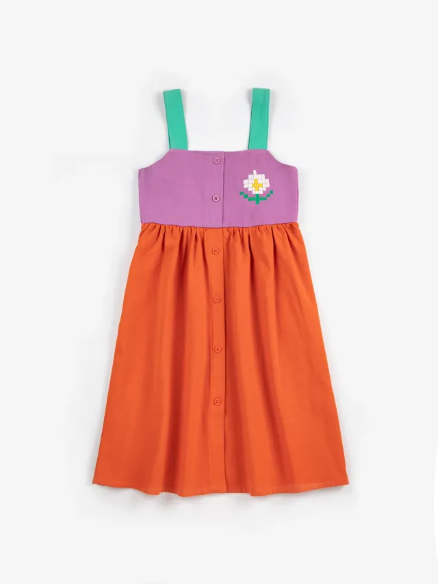 Bobo Choses Pixel Daisy sb126ac108 kjole vævet