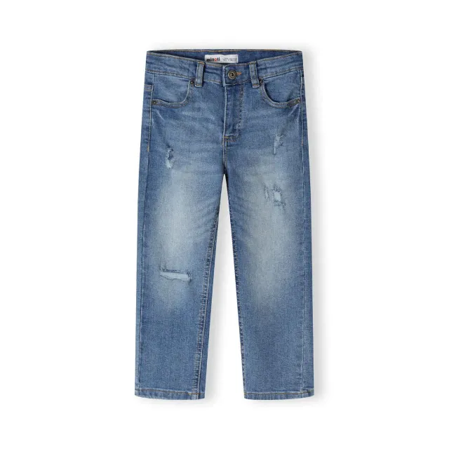 Minoti 42376 jeans lyseblå lige bomuld
