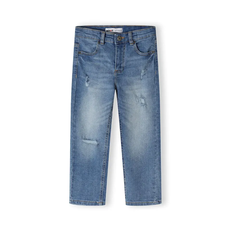 Minoti 42376 jeans lyseblå lige bomuld
