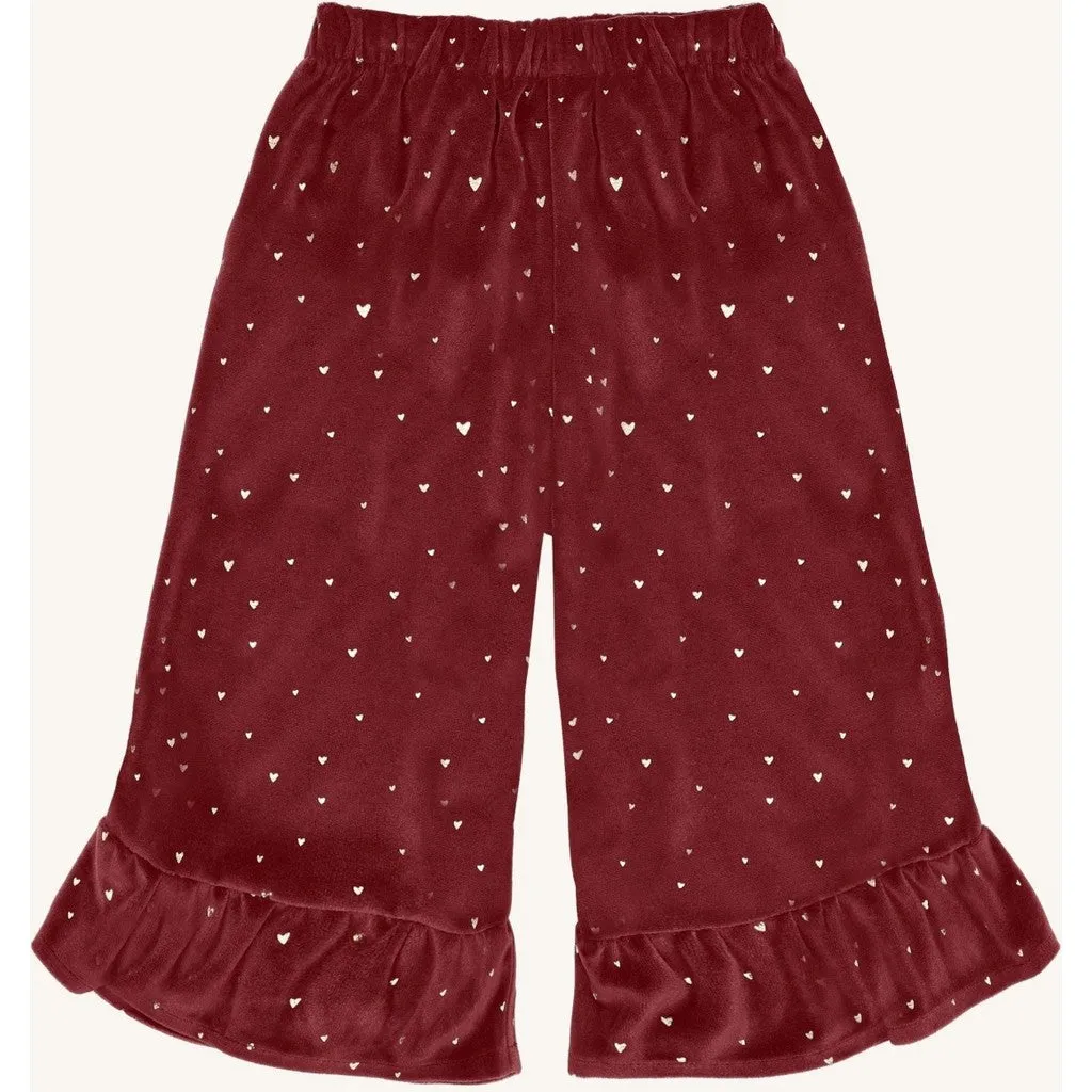 Hust & Claire Teresa Gold bukser new maroon polyester