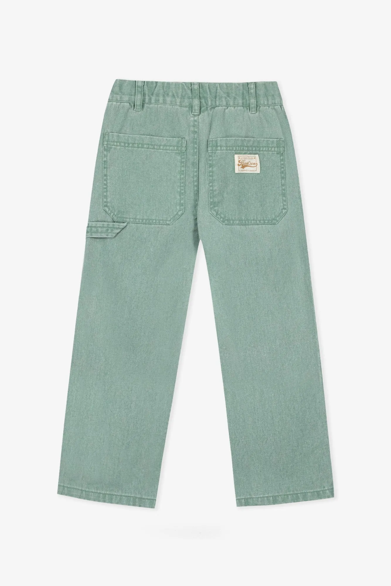 Bonton Pollen børnejeans kaki bomuld
