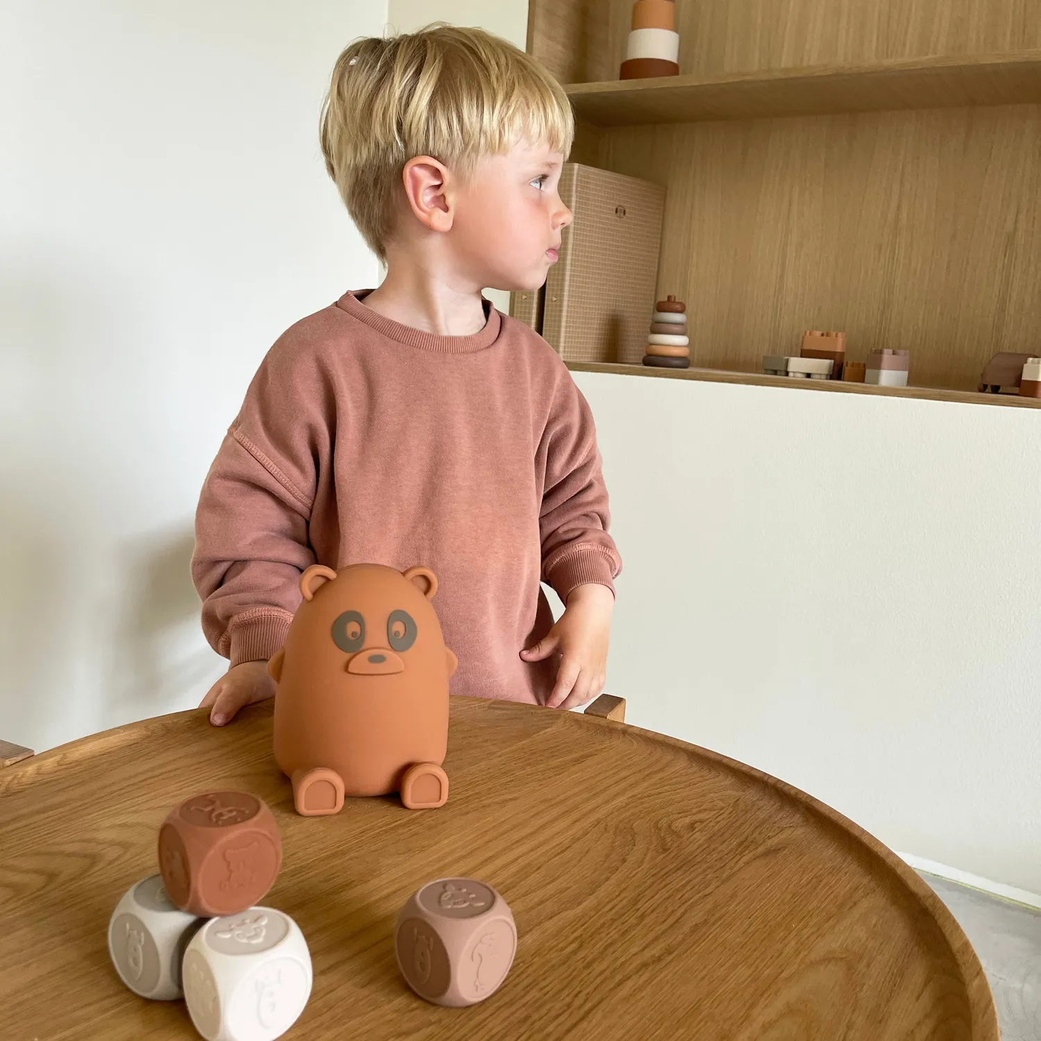 nuuroo Ella natlampe panda Caramel Café silikone