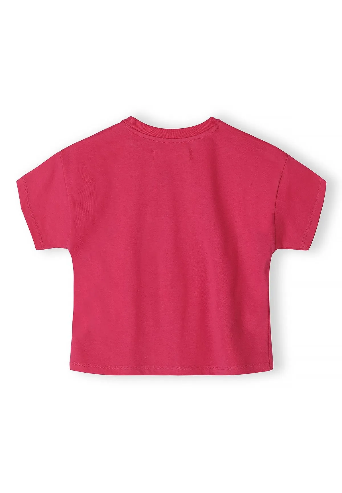 Minoti 44678 t-shirt til piger rosa kirsebær bomuld