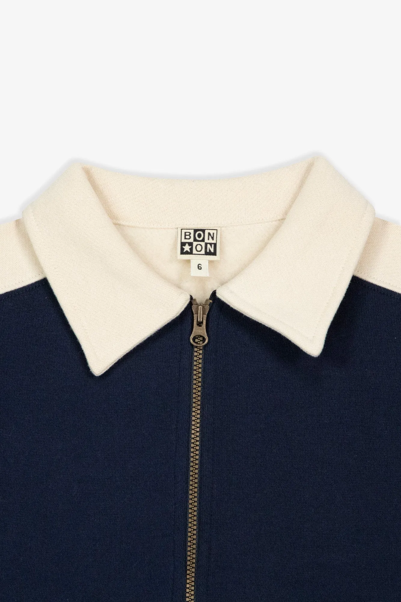 Bonton Prime vest navy lynlås bomuld