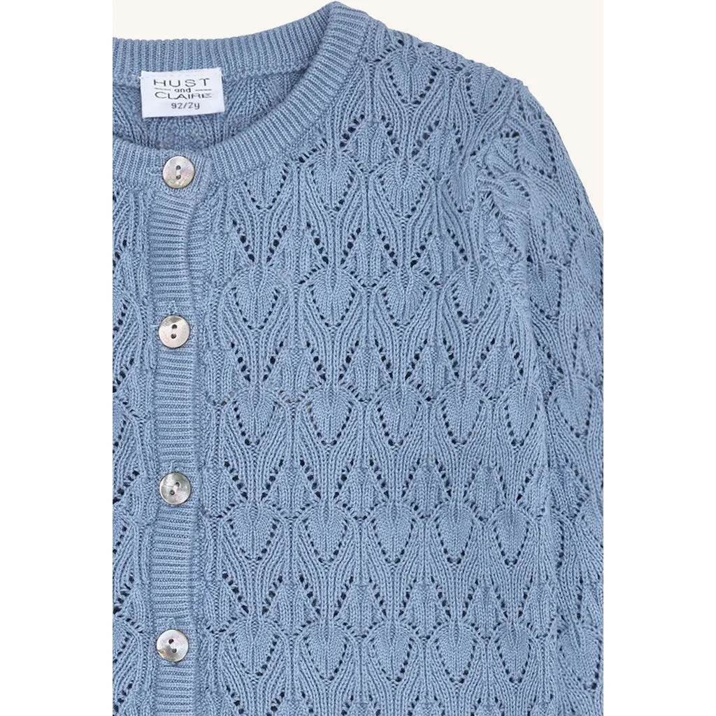 Hust & Claire Cilja Pointelle cardigan Atmosphere