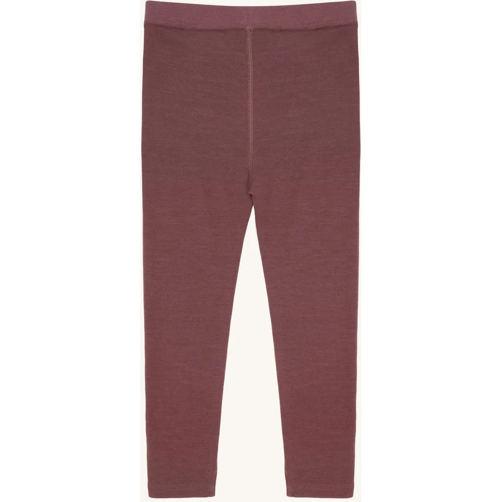 Hust & Claire Laki leggings Old Rose uld bambus
