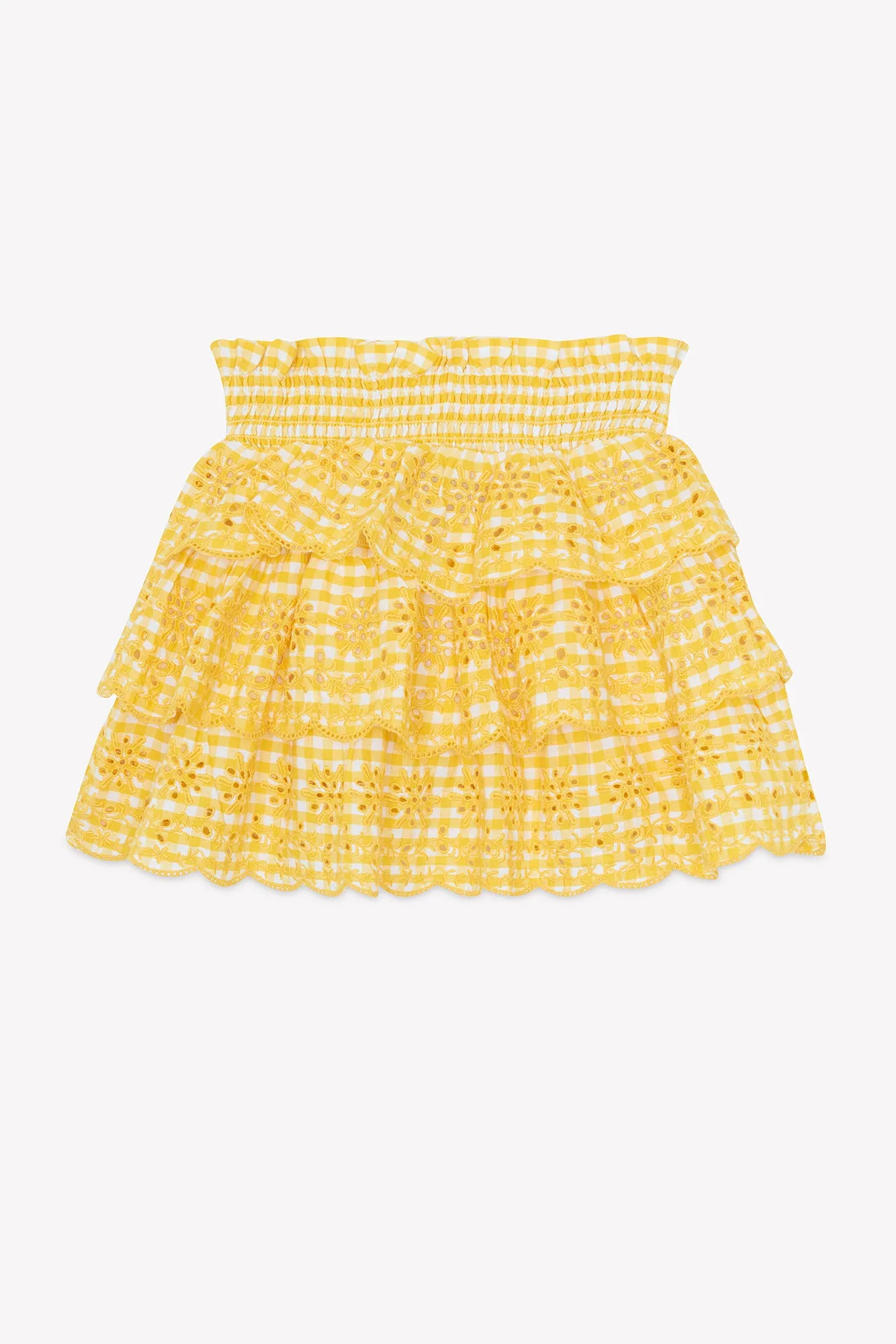 Loulou x Bonton Nali Vichy nederdel gul ternet