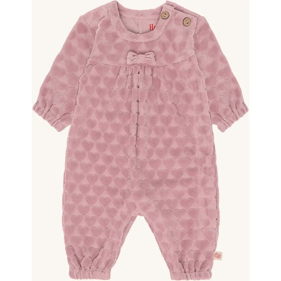 Hust & Claire Miles Heart jumpsuit heather hjerter bomuld