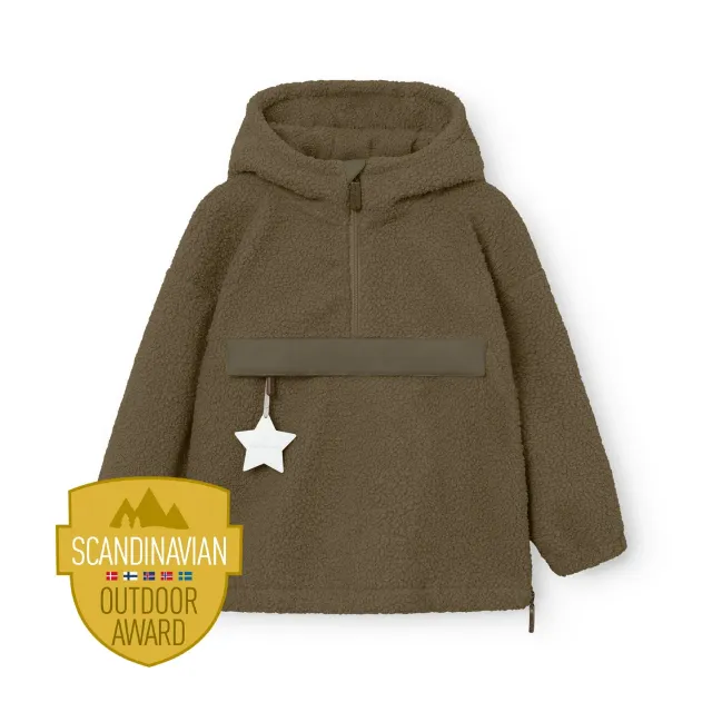 MINI A TURE Matarman sherpa anorak Capers Green vandtæt