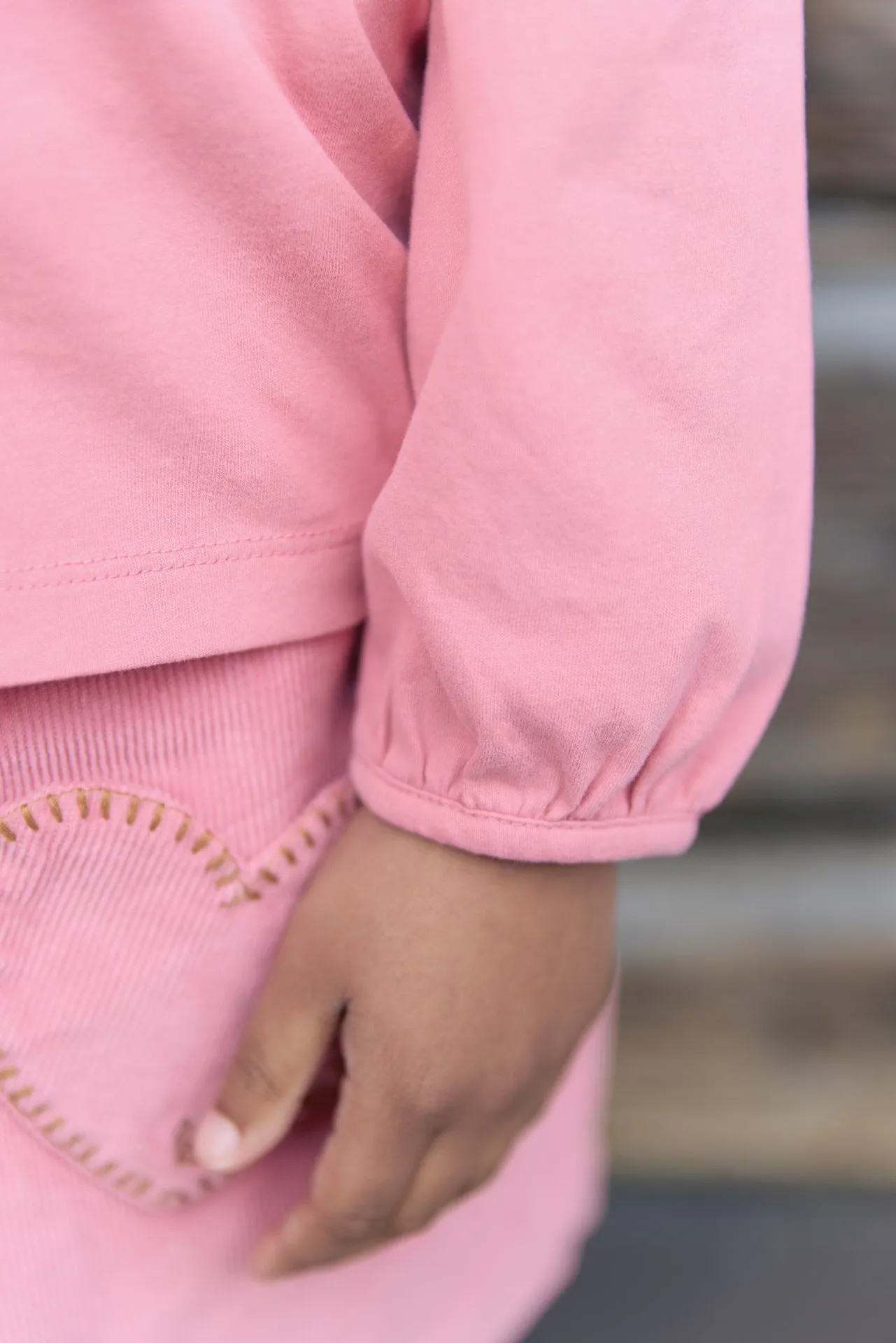 Bonton Titty Yeehaw T-shirt pink langærmet bomuld