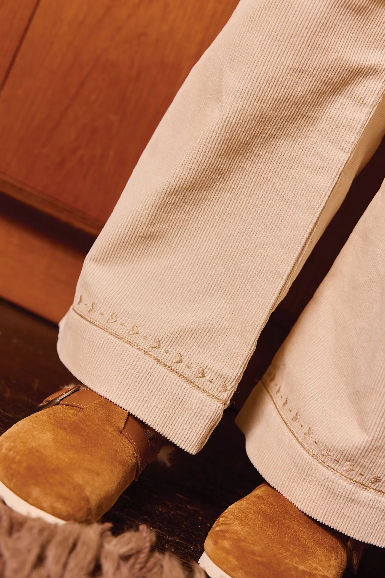 Bonton Lakiko Milk bukser velour 2-14 år beige
