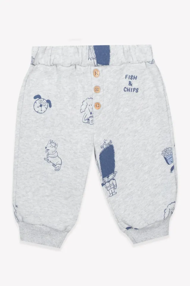 Bonton Legere Dogs & Chips joggingbukser bomuld