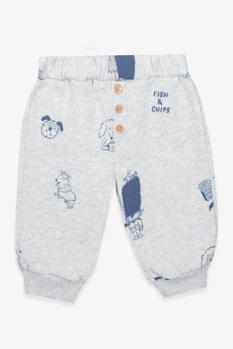 Bonton Legere Dogs & Chips joggingbukser bomuld
