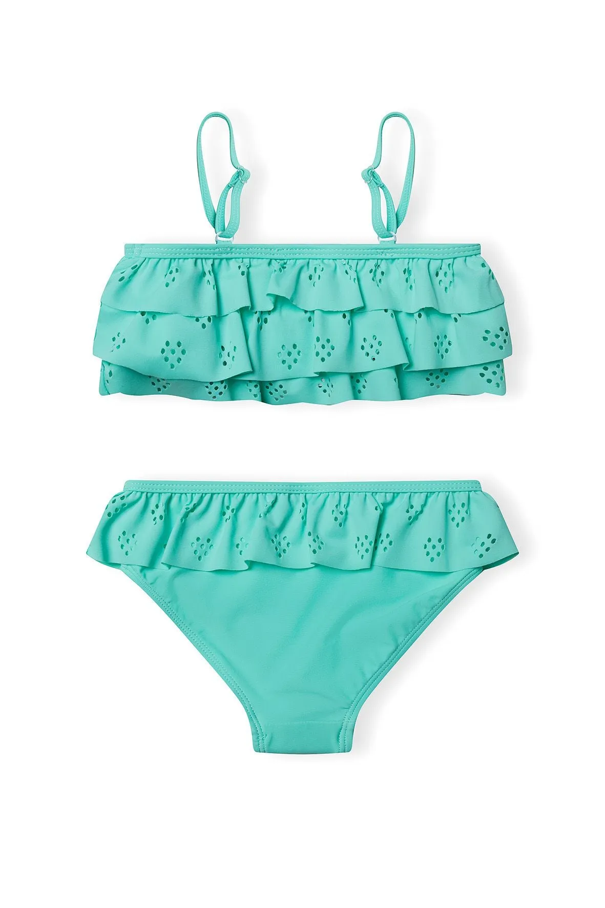 Minoti 40167 bikini mint med flæser til piger