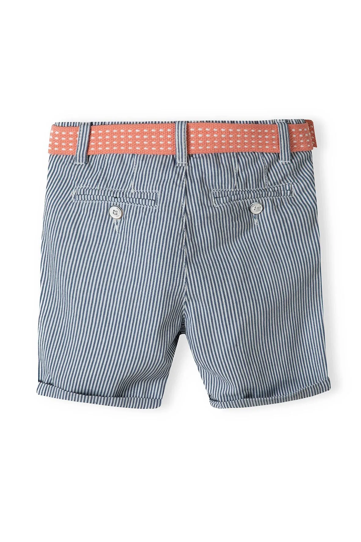 Minoti 38165 chino shorts blå stribet til drenge