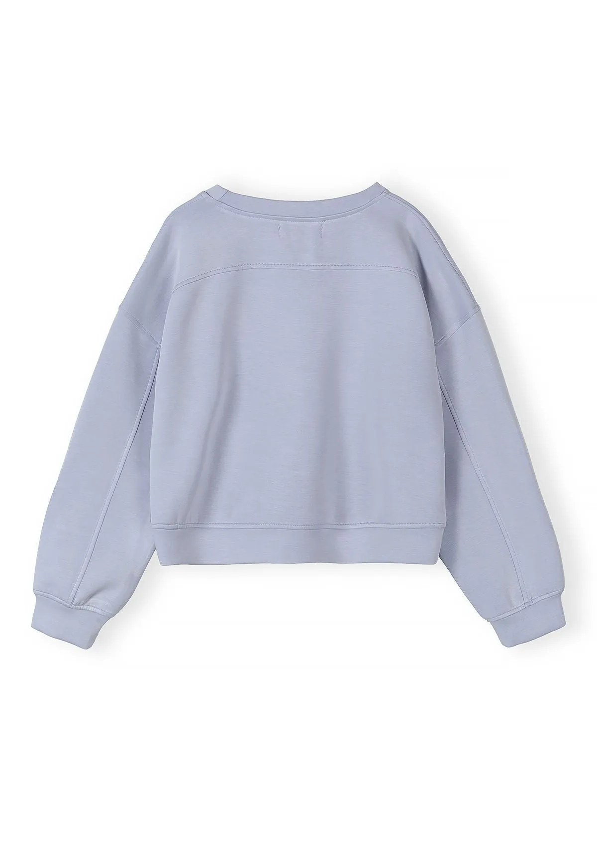 Minoti 44981 sæt til kvinder sweatshirt shorts lyseblå