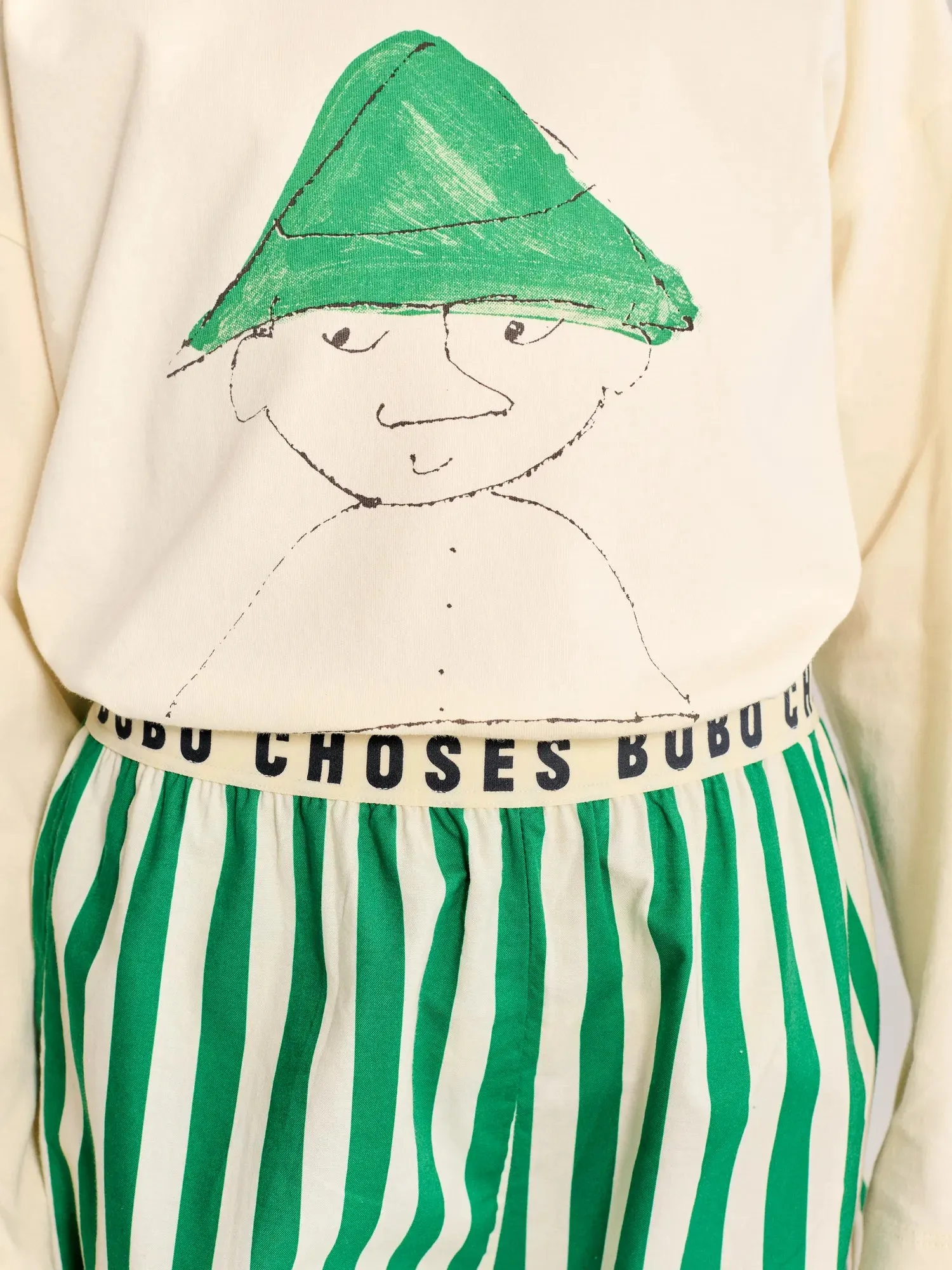Bobo Choses Peeking Mister nattøjssæt grøn 2-3 år
