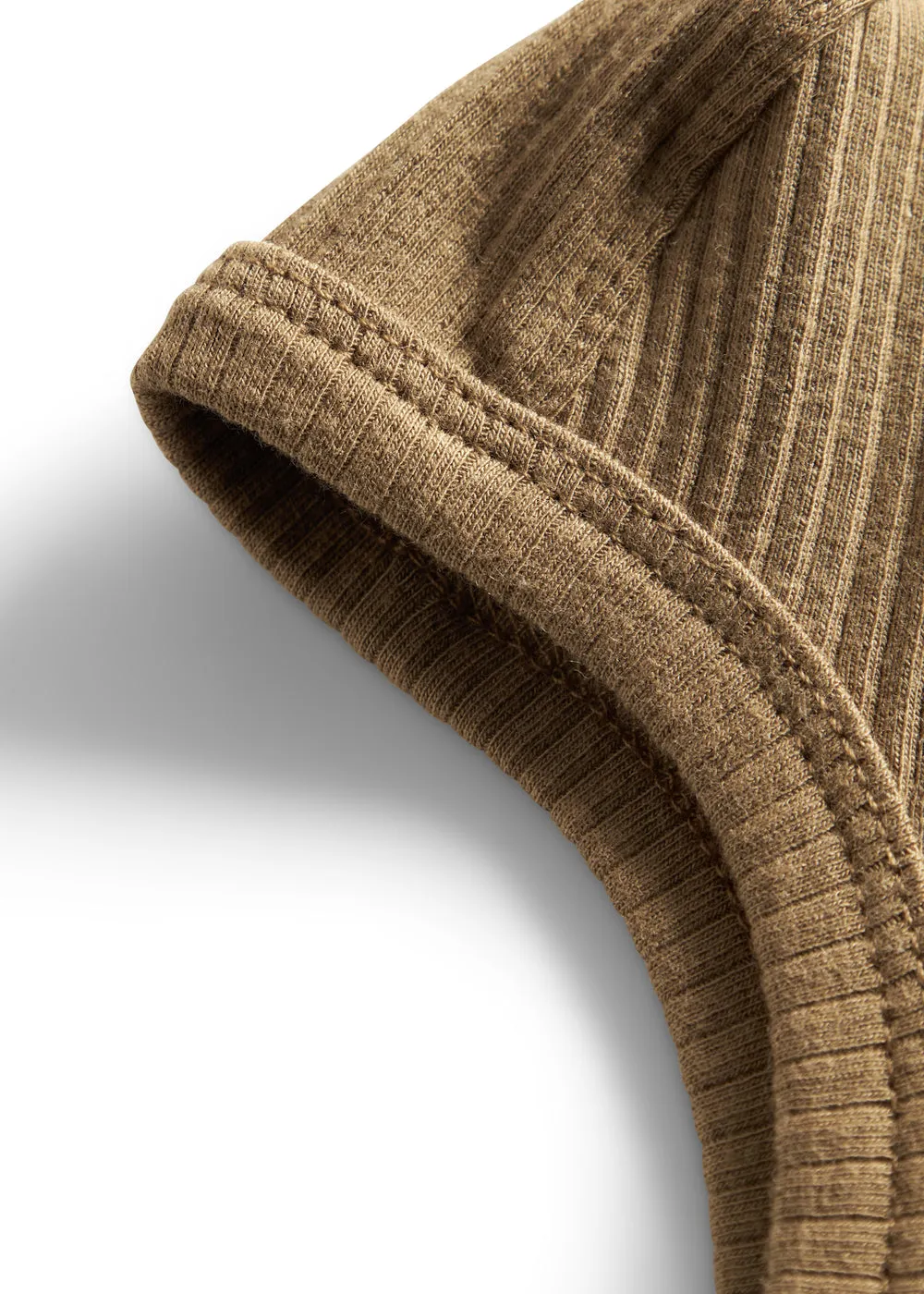 MarMar Copenhagen Hoody hjelm Dark Bronze rib økologisk