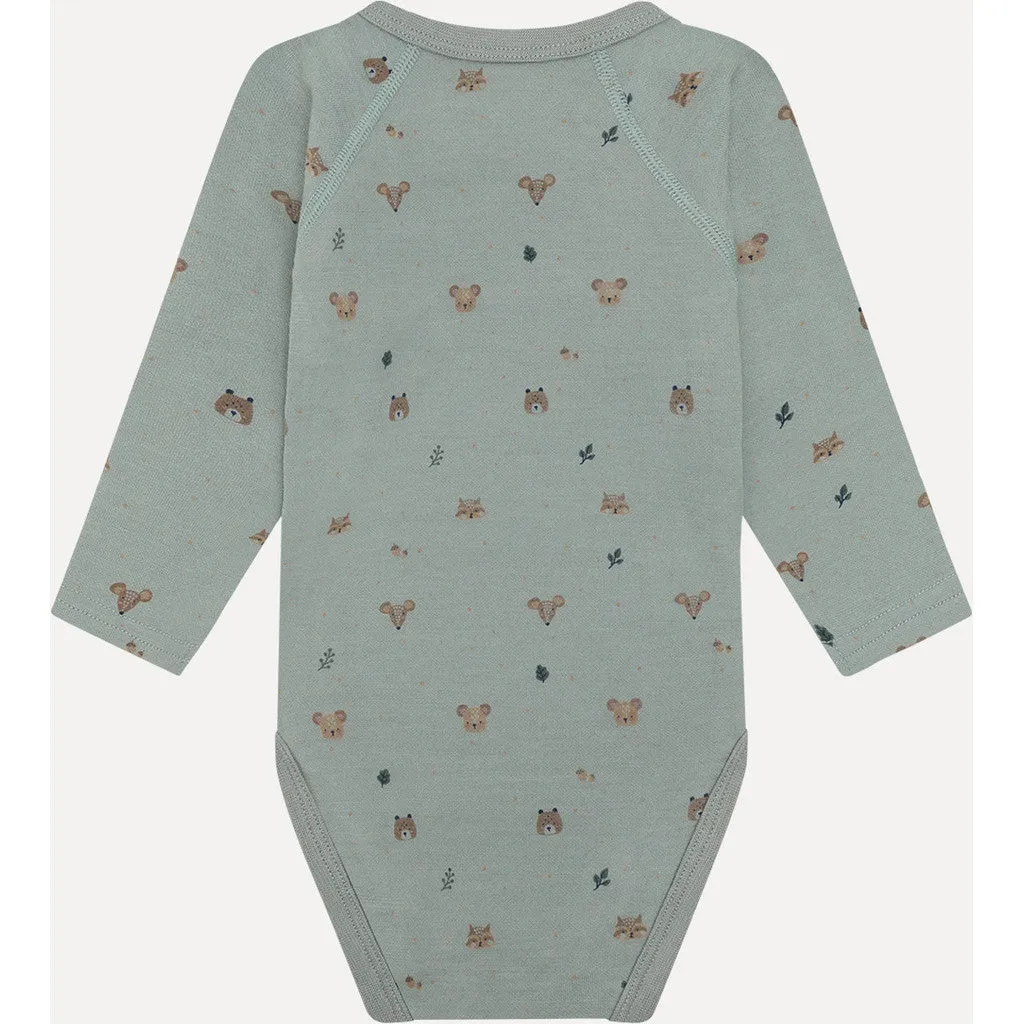 Hust & Claire HCBaloo Wrap Forest slå-om body uld
