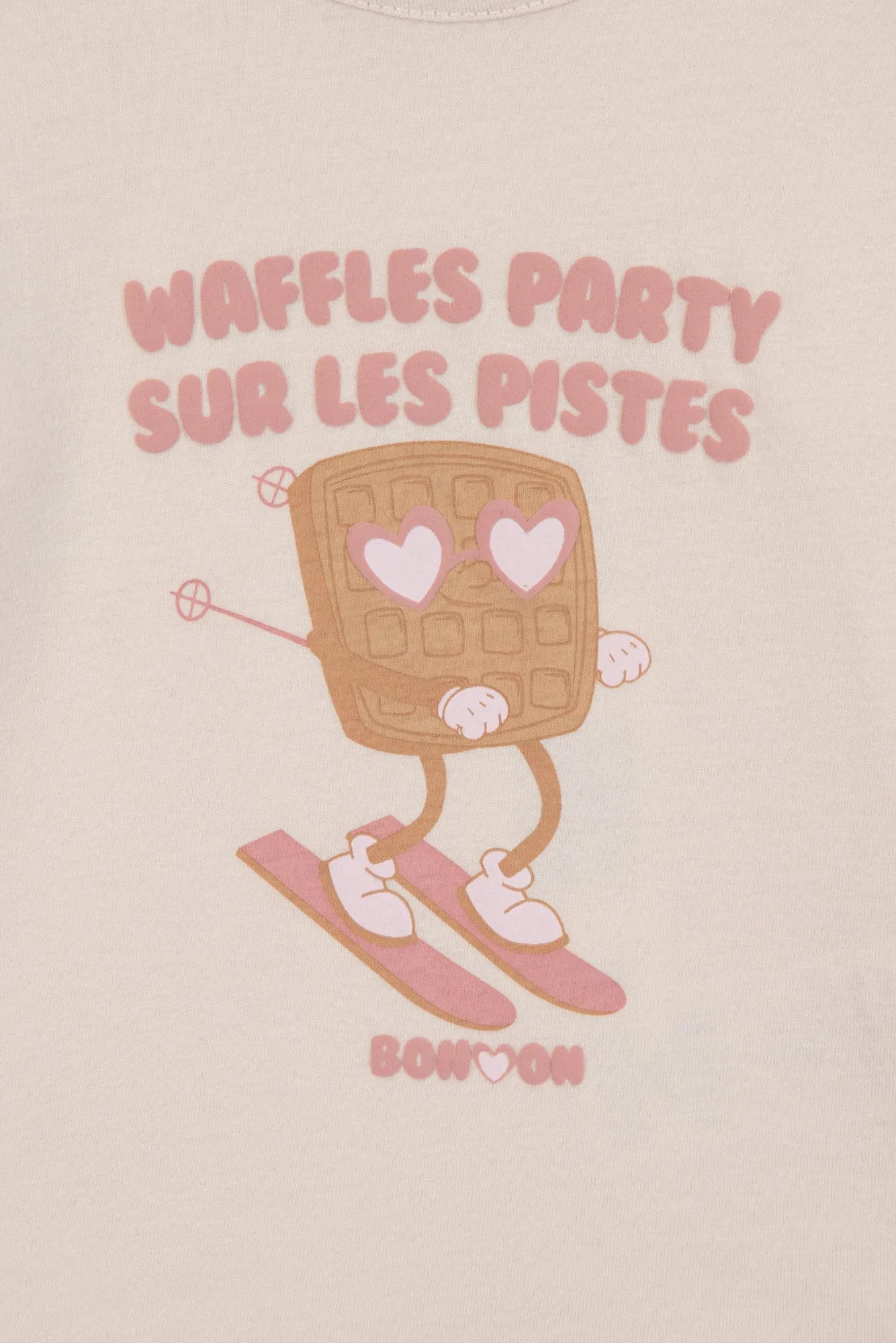 Bonton Taxi Waffles T-shirt baby ecru bomuld