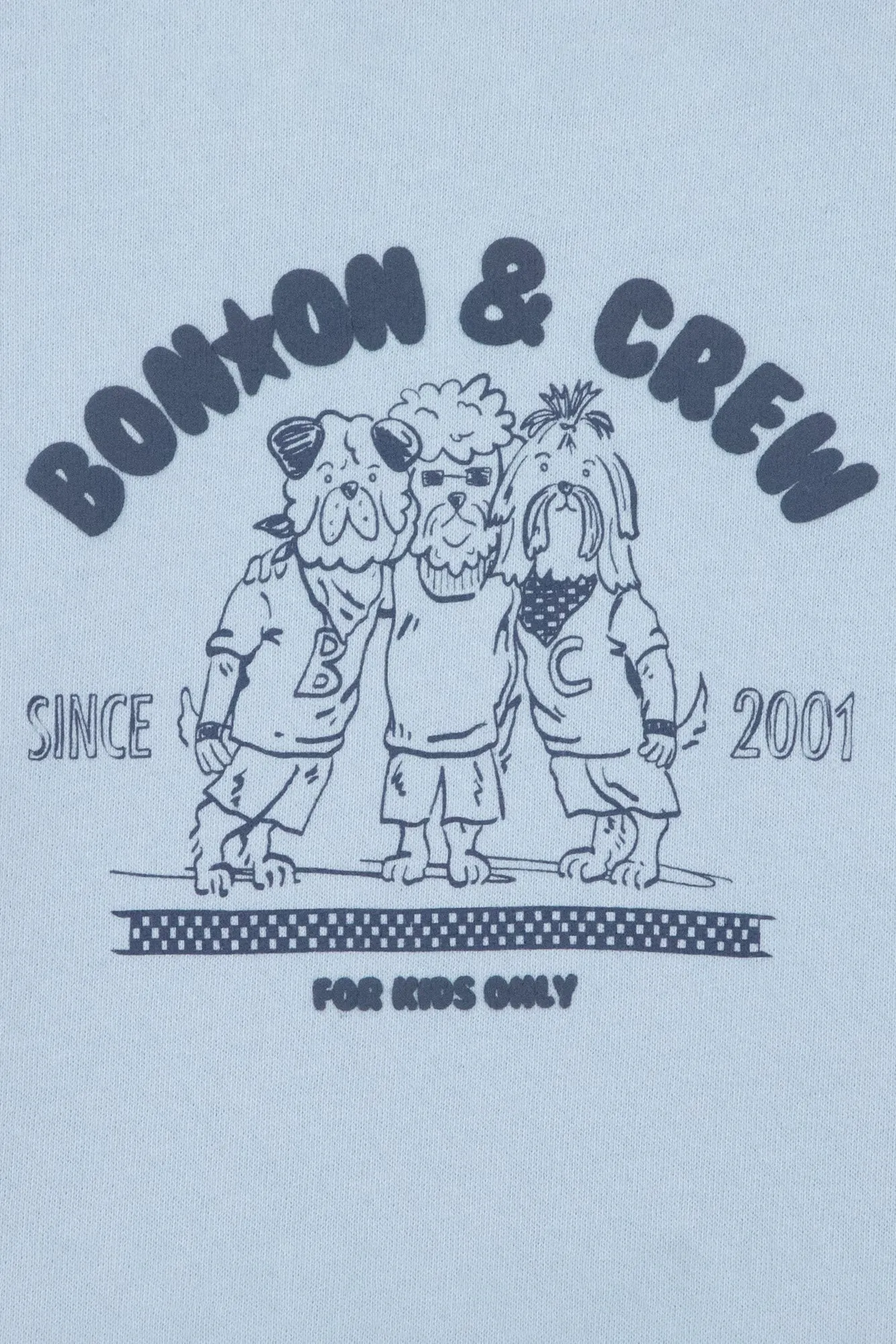 Bonton Laurel Crew t-shirt langærmet blå hunde