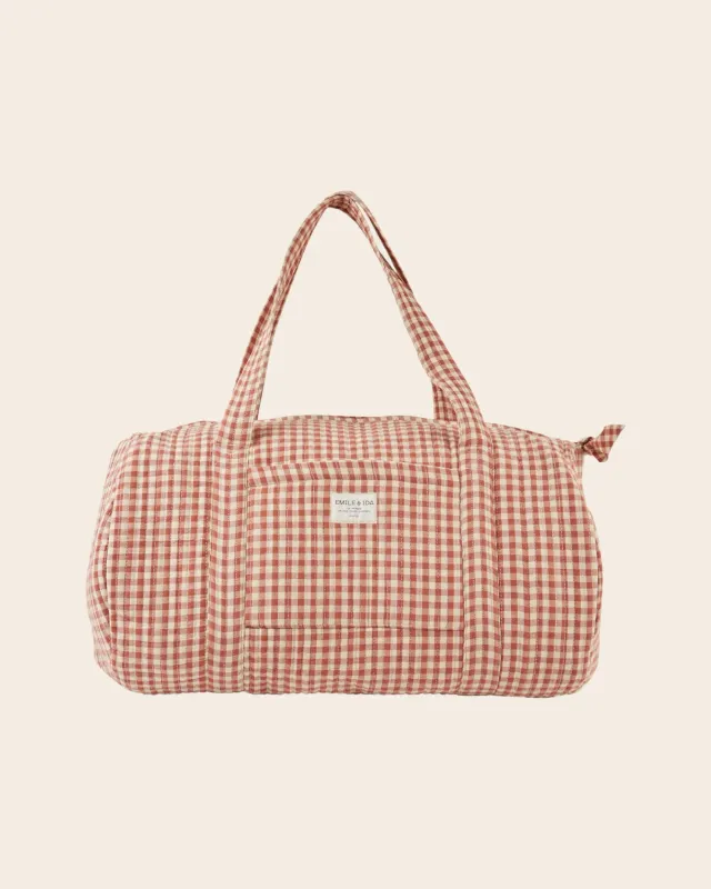 Emile et Ida Vichy Terracotta weekendtaske ternet
