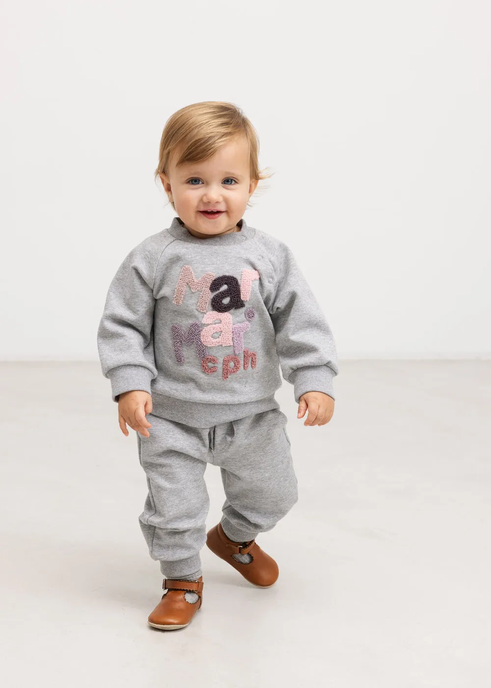 MarMar Theos B bluse Cloud Grey Logo sweat