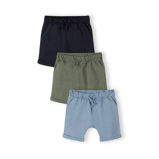 Minoti 44870 shorts 3-pak marine bomuldsjersey