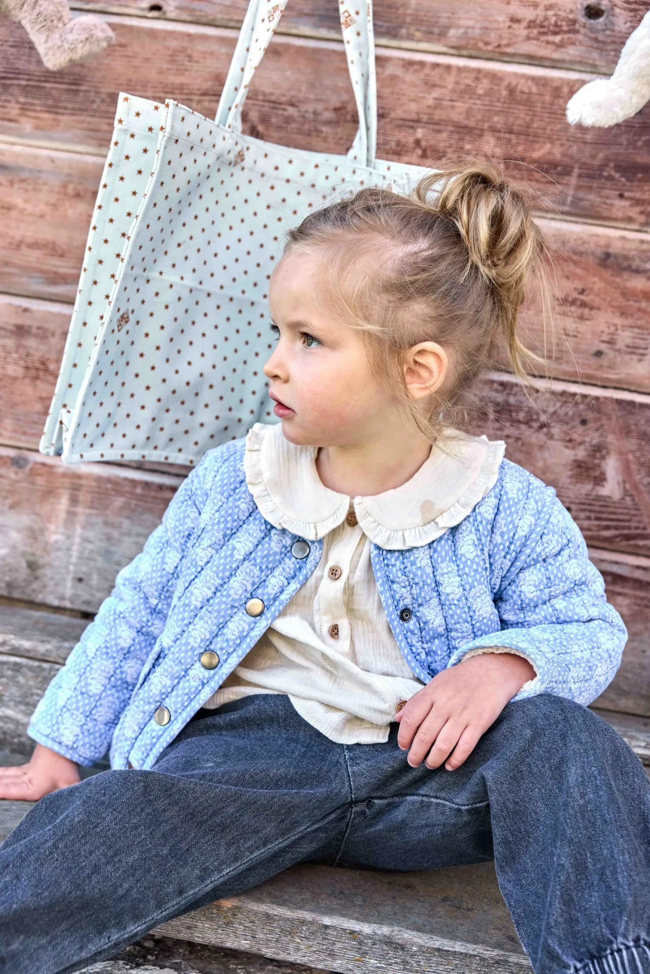Bonton Figue Mouton bluse broderede hjerter