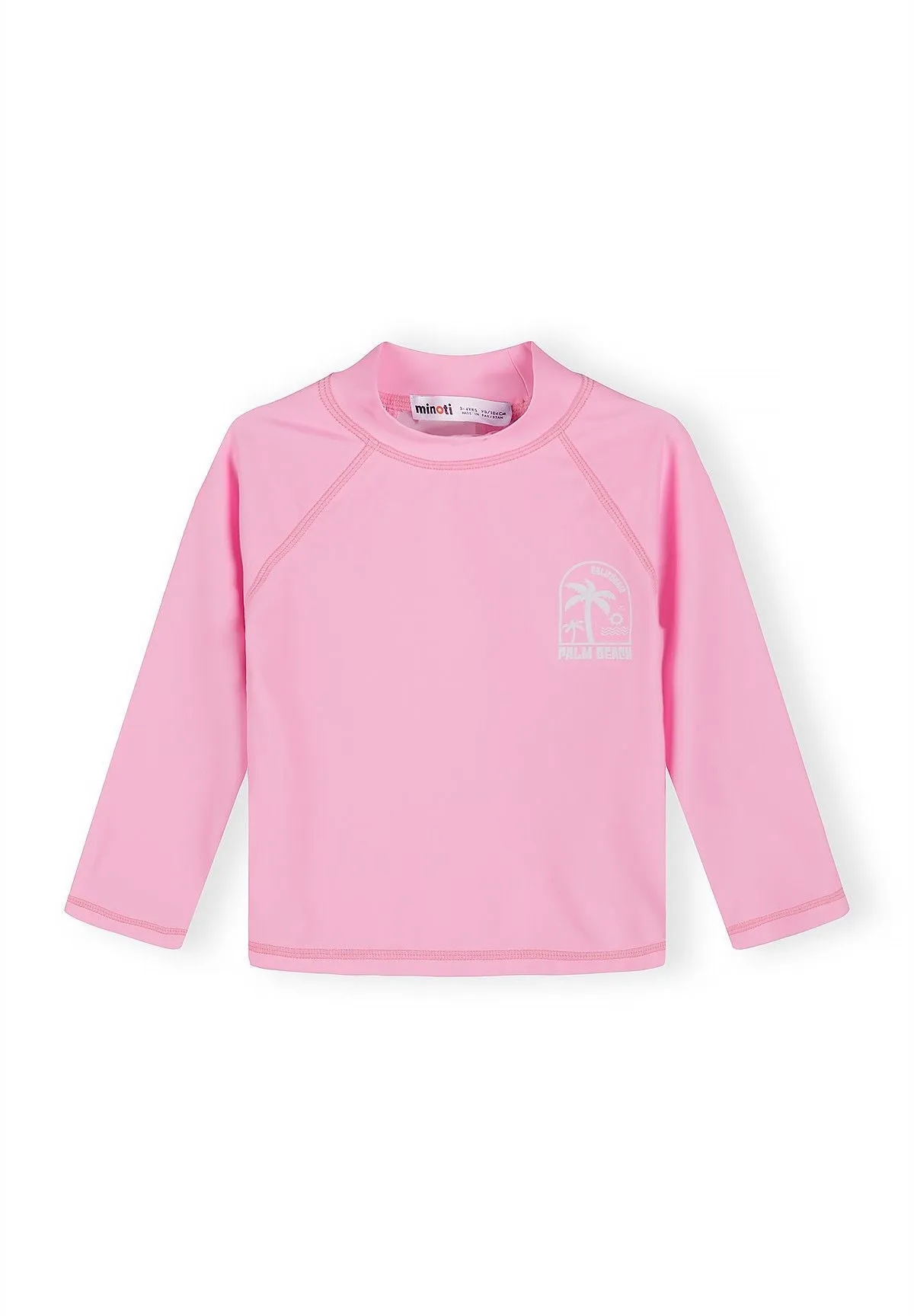 Minoti 44494 badebluse langærmet rosa 2-pak