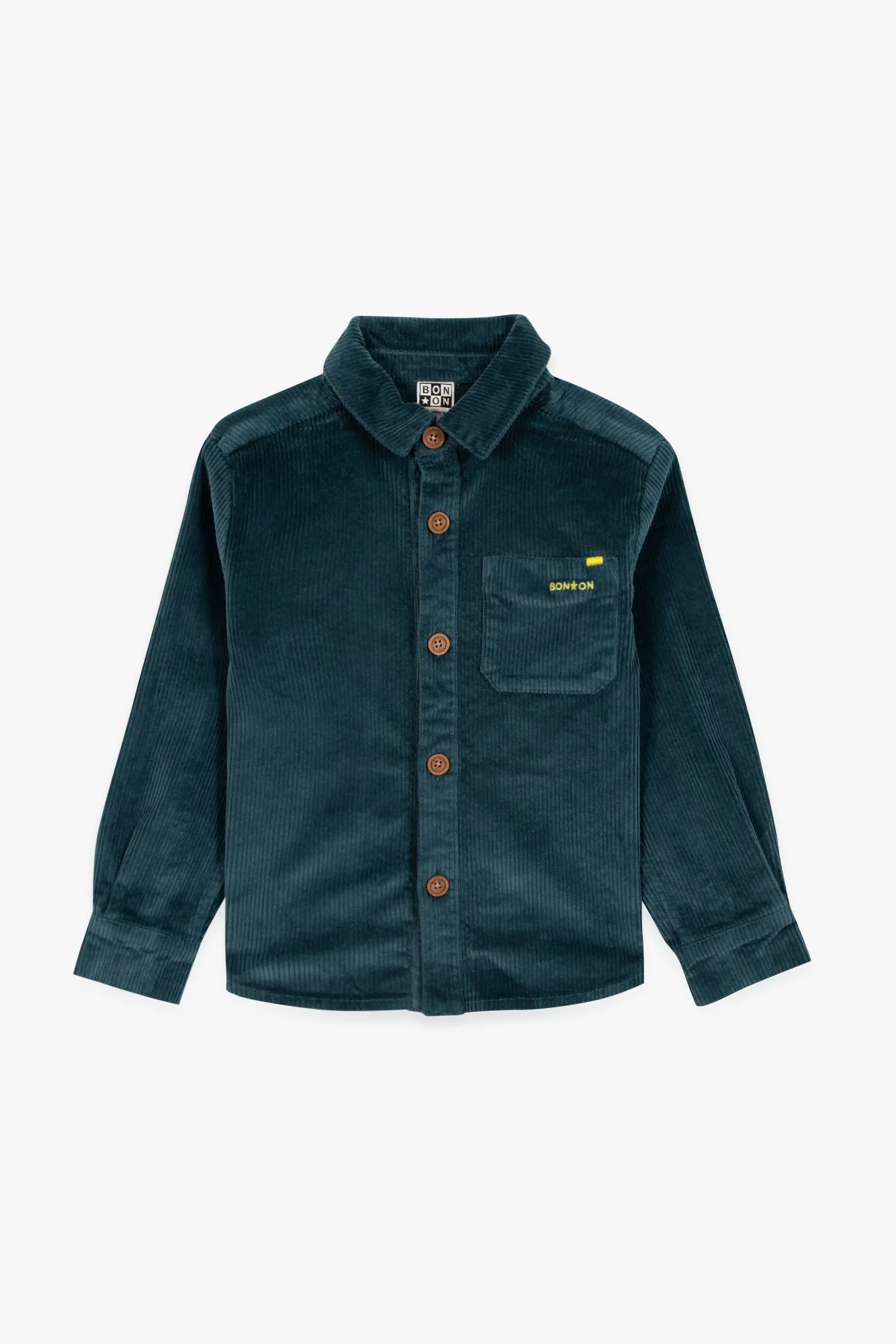 Bonton Winter Lenny skjortejakke blå fløjl