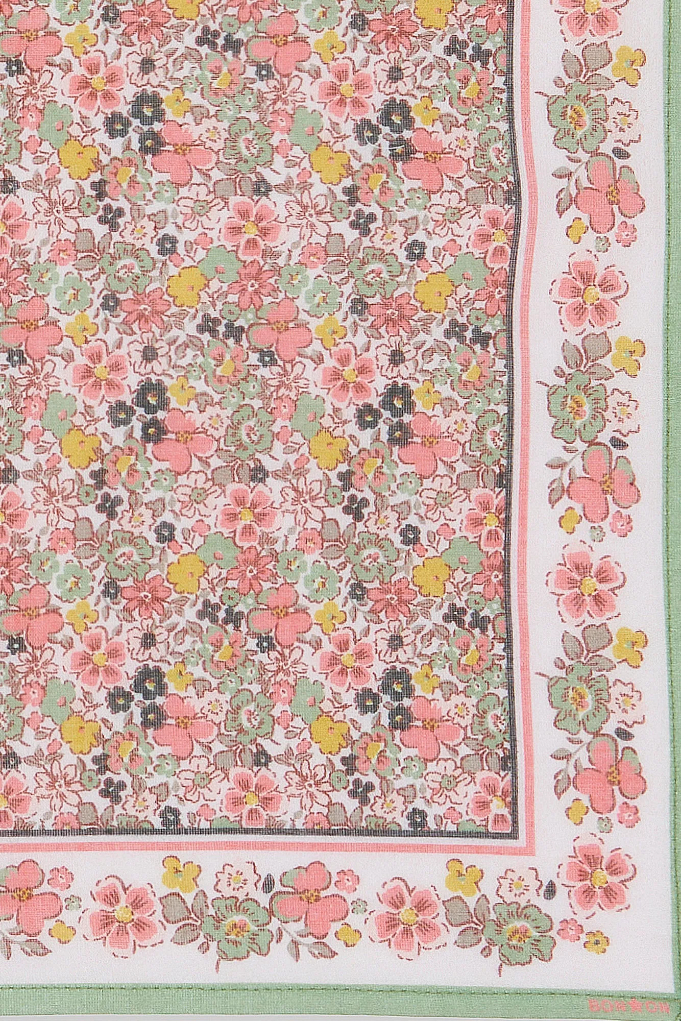 Bonton Meadow tørklæde blomstret bomuld