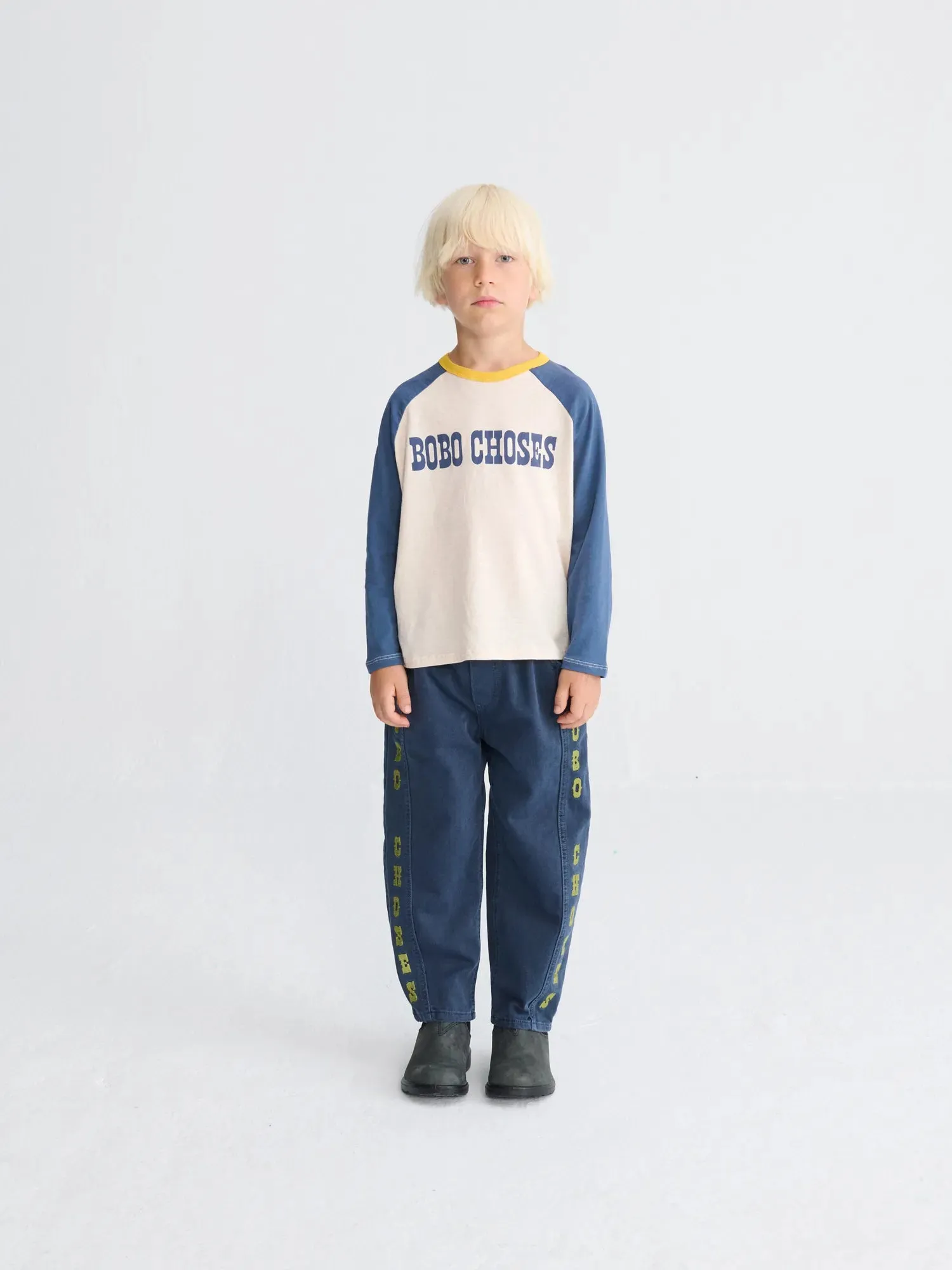 Bobo Choses Pop raglan t-shirt beige økologisk