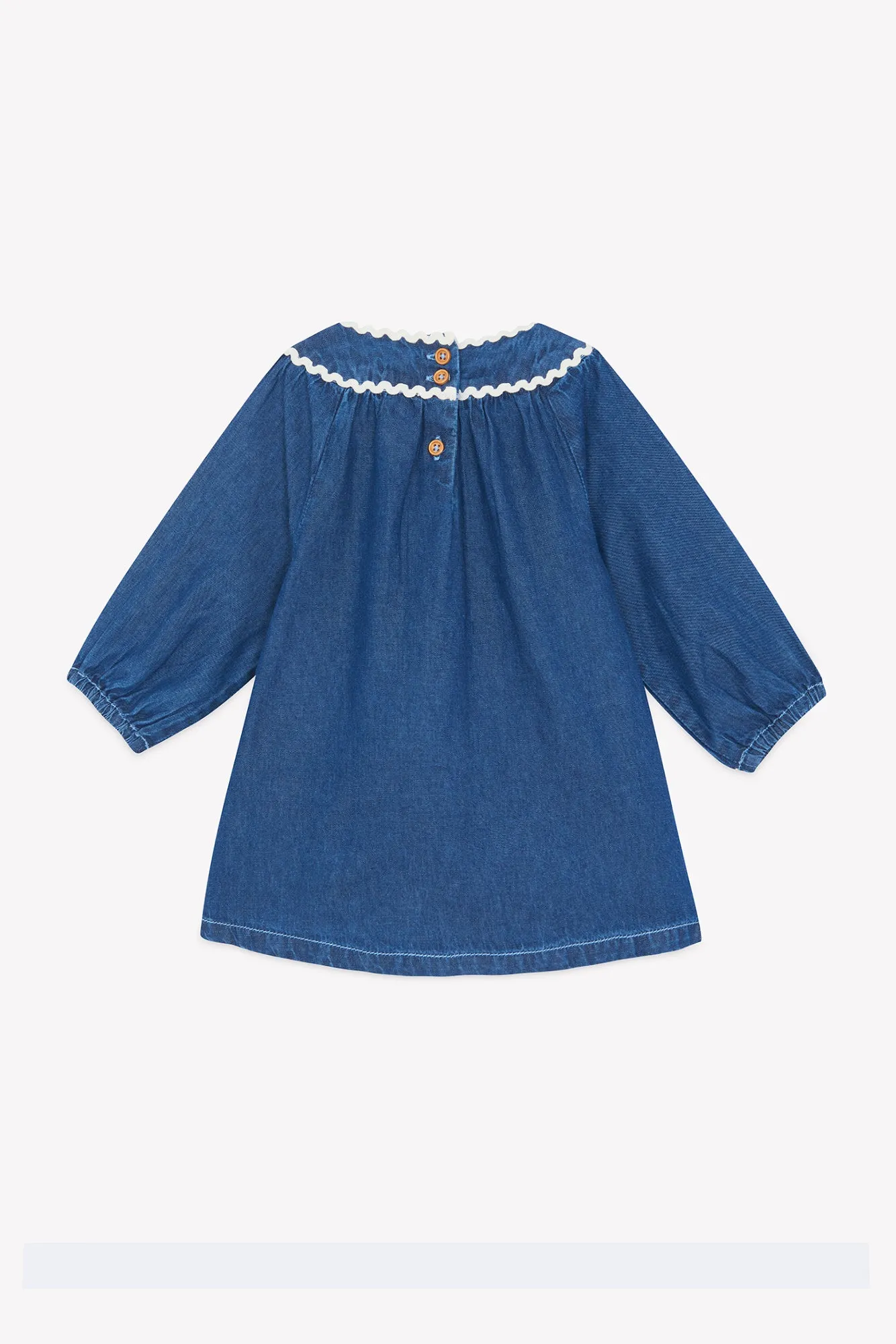 Bonton Mada Denim kjole blå plumetis