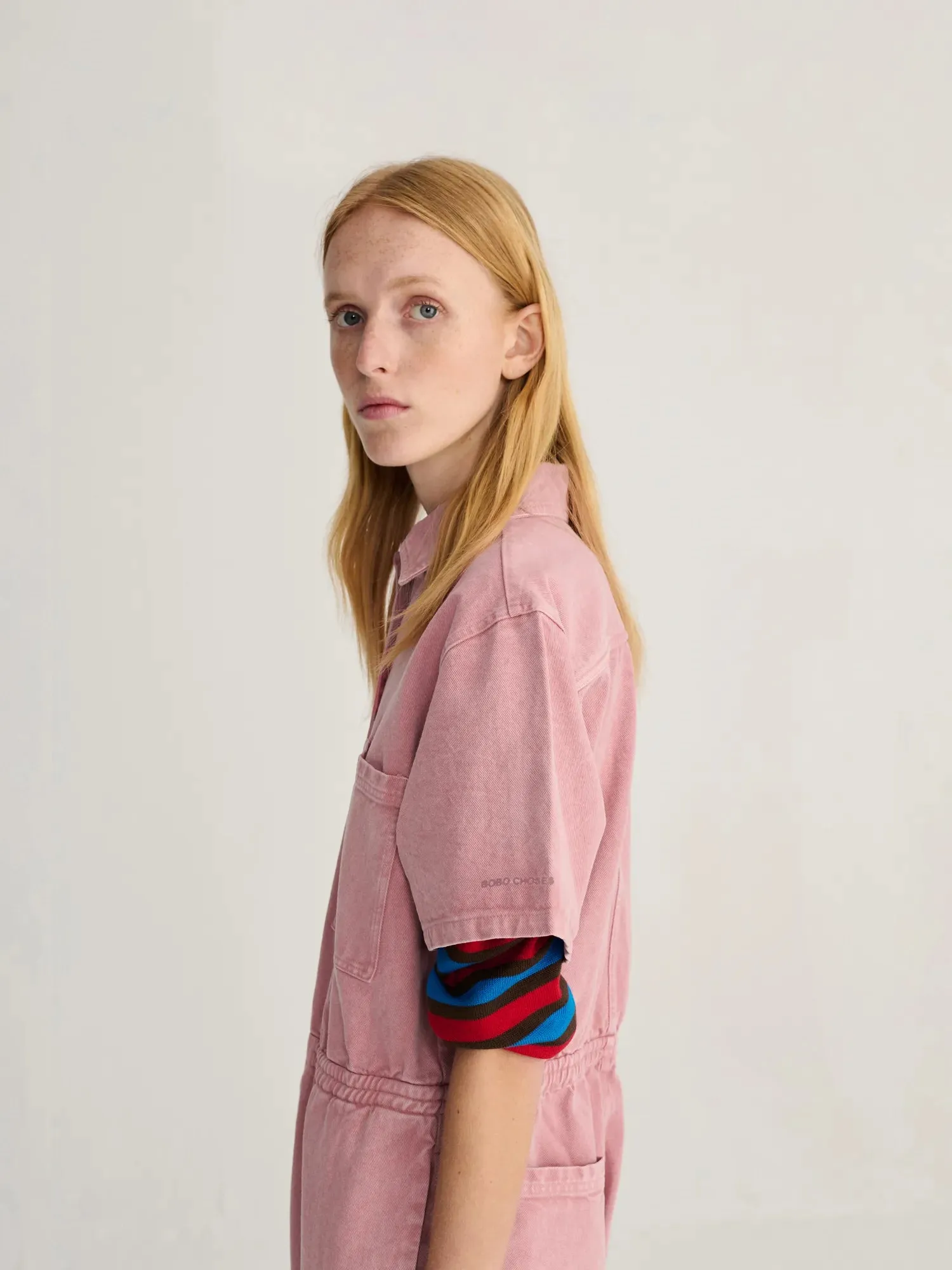 Bobo Choses All About Monsters overall pink XS