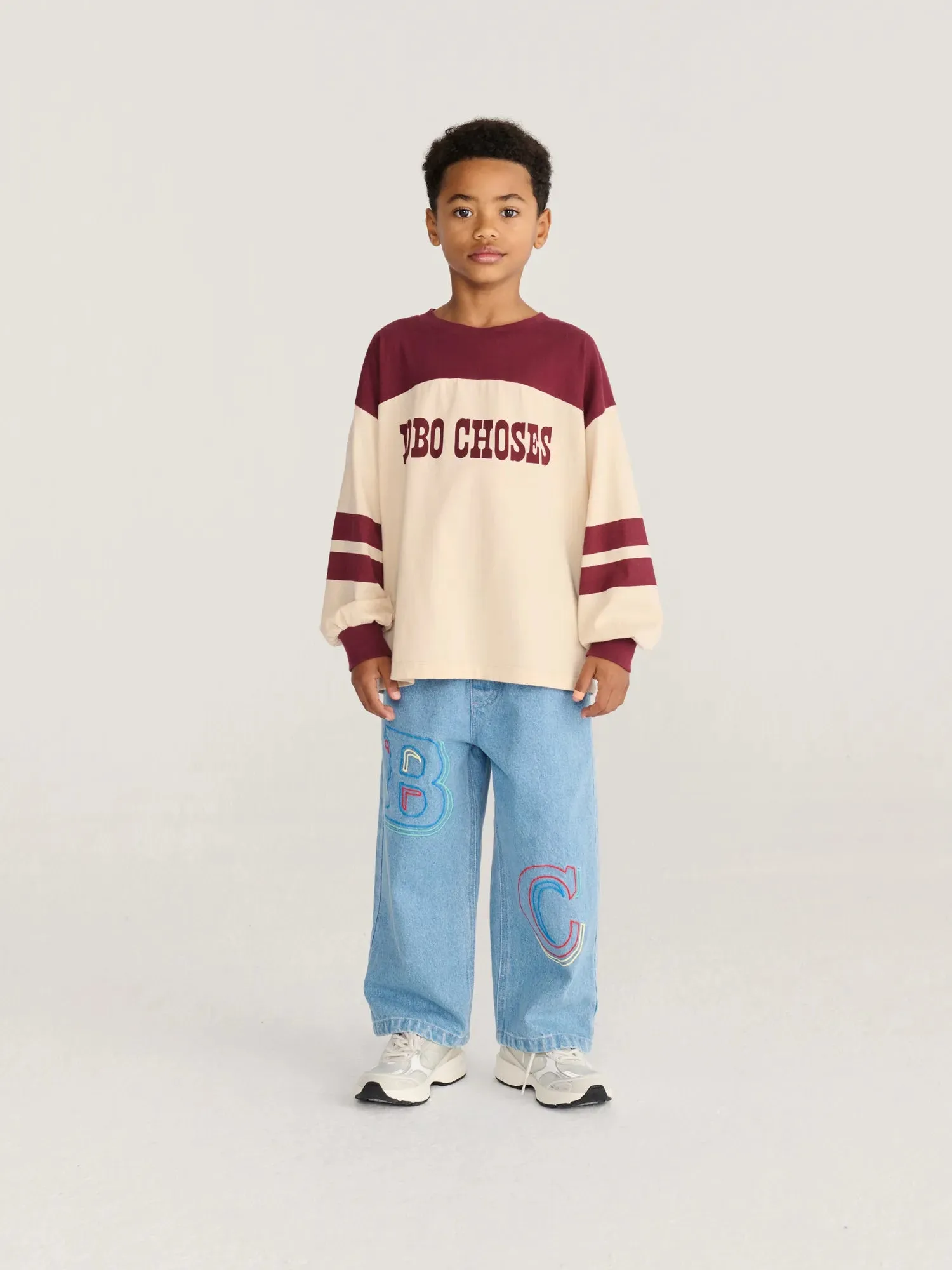 Bobo Choses Embossed denimbukser 4-5 år blå