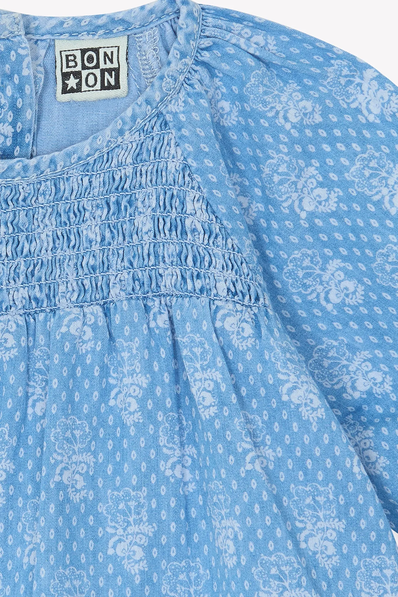 Bonton Mathilde bluse mini bandana blå baby