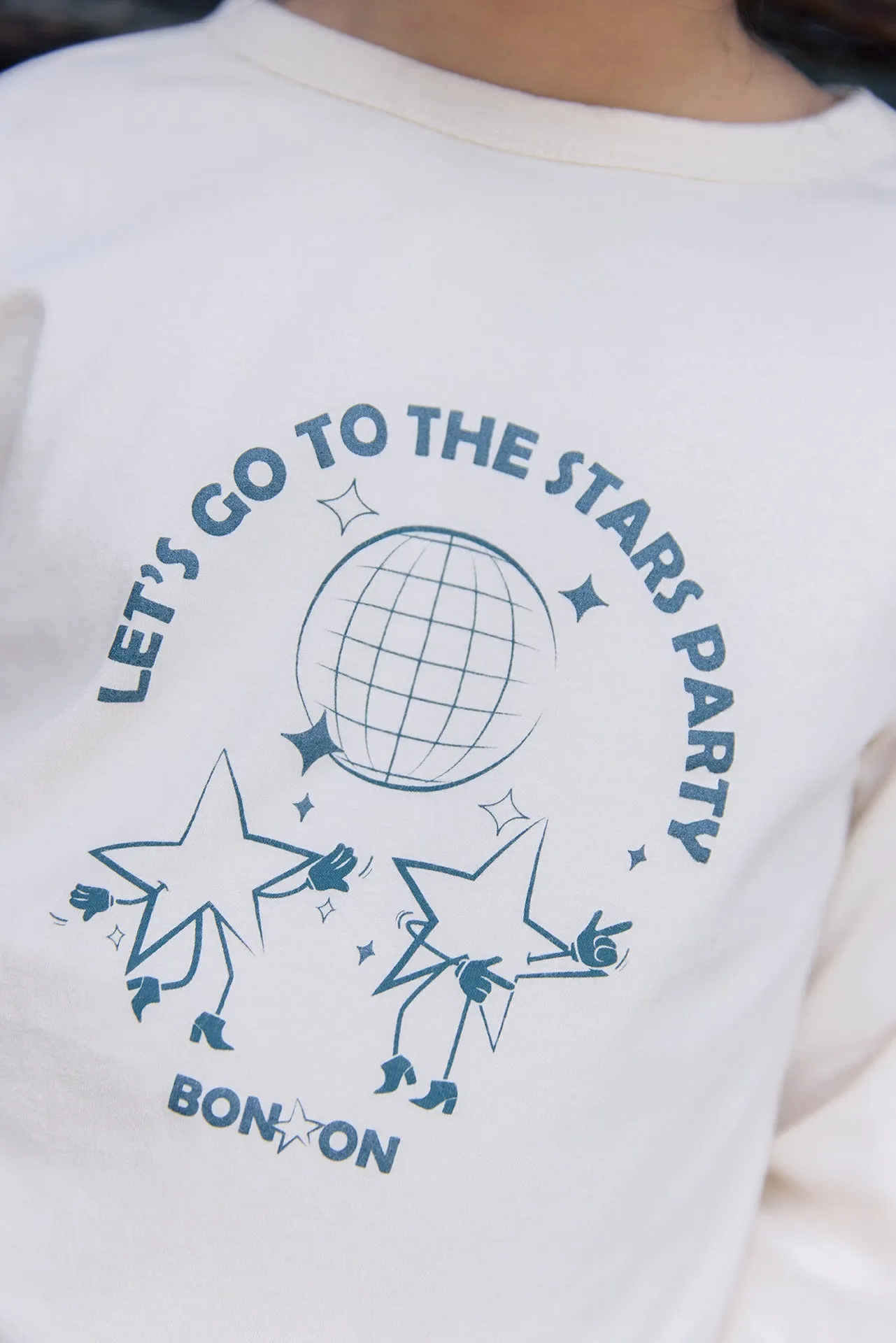 Bonton Titty Stars Mouton T-shirt langærmet stjerne
