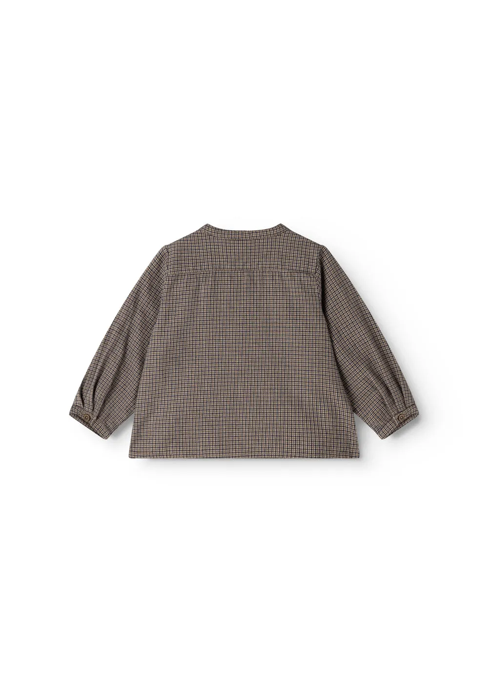 MarMar Totoro skjorte Houndstooth Check vævet bomuld