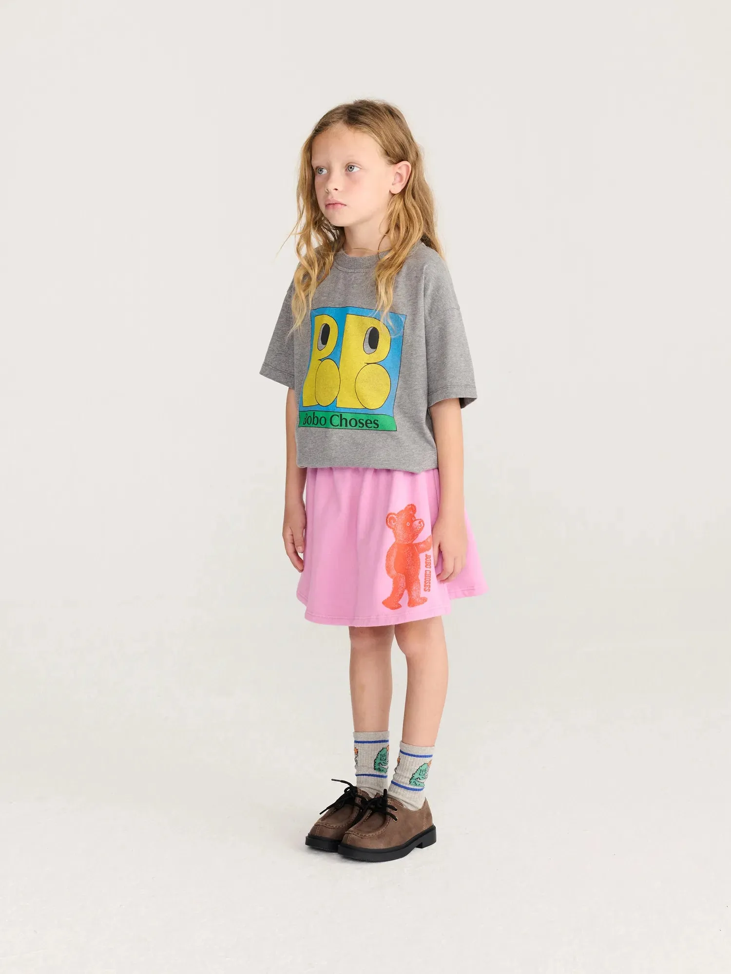 Bobo Choses Softpaw Monster nederdel pink 2-3Y bomuld