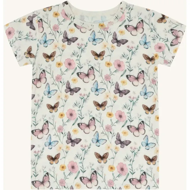 Hust & Claire HCAustin Butterfly T-shirt Ivory Bambus