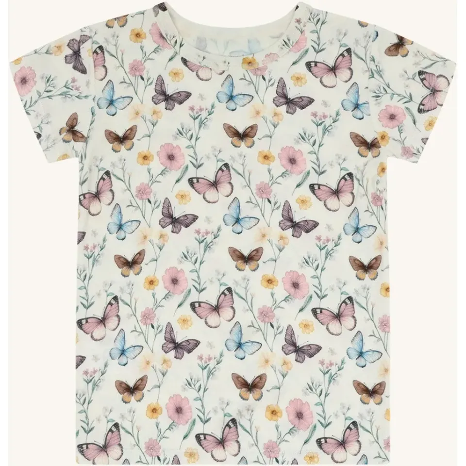 Hust & Claire HCAustin Butterfly T-shirt Ivory Bambus